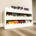 Boekenrek van hout, kleur wit